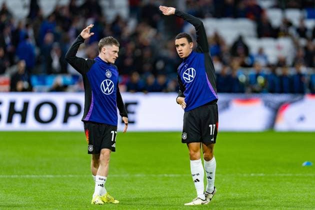 Jamal Musiala Germany, 10 Florian Wirtz Germany, 17 France vs Germany, Men, Soccer, Test match, 23 03 2024 France vs Germany, Men, Soccer, Test match, 23 03 2024 Lyonn Copyright: xEibner-Pressefoto BahhoxKarax EP_FRA