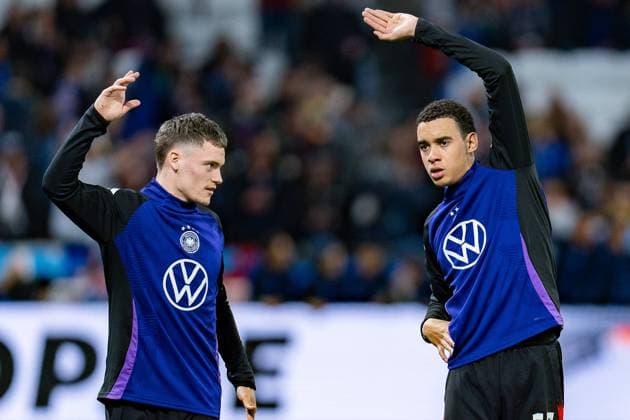 Jamal Musiala Germany, 10 Florian Wirtz Germany, 17 France vs Germany, Men, Soccer, Test match, 23 03 2024 France vs Germany, Men, Soccer, Test match, 23 03 2024 Lyonn Copyright: xEibner-Pressefoto BahhoxKarax EP_FRA