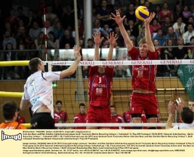 Volleyball, Final, Match 5- Berlin Recycling Volleys win against Generali Unterhaching and are German Champions