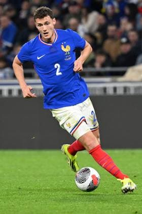 Lyon, Groupama Stadium, 23 03 24, GER, Men, Laenderspiel, France Germany Picture Benjamin PAVARD France Only for editorial use UEFA regulations prohibit any use of photographs as image sequences and or quasi video Auvergne Rhone Alpes France