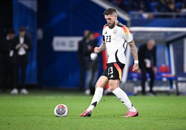 FOOTBALL INTERNATIONAL Test match in Lyon France Germany 23 03 2023 Robert Andrich Germany on the ball