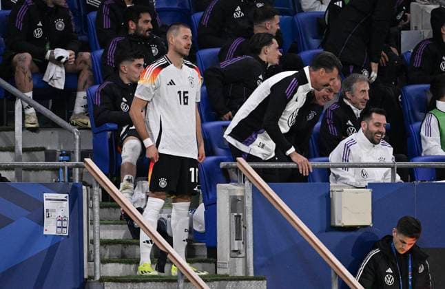 FOOTBALL INTERNATIONAL Test match in Lyon France Germany 23 03 2023 Waldemar Anton Germany before his substitution