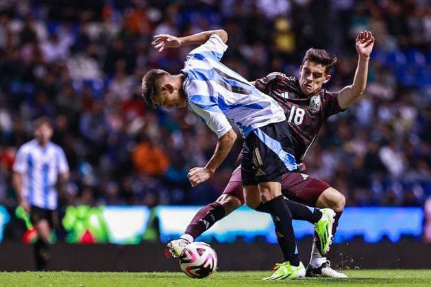 Football, U23, Test match, Mexico - Argentina