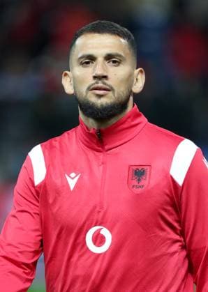 PARMA, ITALY - MARCH 22: Naser Aliji of Albania looks on ,during the International Friendly, L?nderspiel, Nationalmannschaft match between Albania and Chile at Ennio Tardini Stadium on March 22, 2024 in Parma, Italy. SPO 