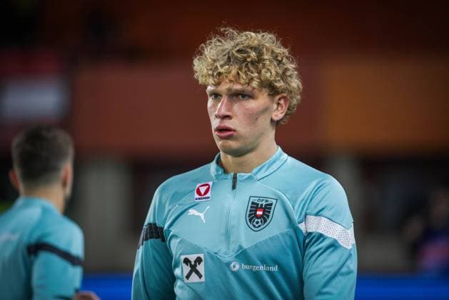 SOCCER - AUT vs TUR, test match VIENNA,AUSTRIA,26.MAR.24 - SOCCER - OEFB International Friendly, Länderspiel, Nationalmannschaft match, Austria vs Turkey. Image shows Leopold Querfeld (AUT).  GEPAxpictures xDavidxBitzan