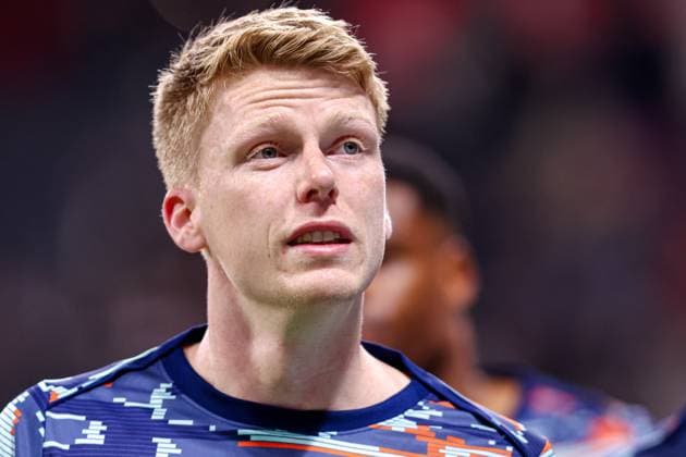 2024-03-26 Germany v Netherlands - International Friendly, Länderspiel, Nationalmannschaft FRANKFURT, GERMANY - MARCH 26: Jerdy Schouten of the Netherlands looks on before the International Friendly match between Germany and Netherlands at Deutsche Bank Park on March 26, 2024 in Frankfurt, Germany. (Photo by Peter Lous BSR Agency) Frankfurt Germany Content not available for redistribution in The Netherlands directly or indirectly through any third parties. Copyright: xBSRxAgencyx