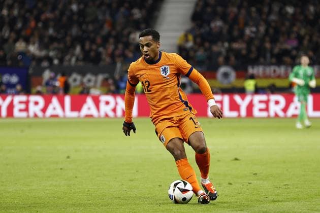 FRANKFURT - Quinten Timber of Holland during the friendly Interland match between Germany and the Netherlands at the Deutsche Bank Park stadium on March 26, 2024 in Frankfurt, Germany. ANP MAURICE VAN STEEN International Friendly, Länderspiel, Nationalmannschaft 2023 2024 xVIxANPxSportx xxANPxIVx 494618014 originalFilename: 494618014.jpg