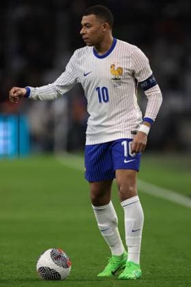 Marseille, , 26th March 2024. Kylian Mbappe of France during the International Friendly, Länderspiel, Nationalmannschaft match at Orange VÃ lodrome, Marseille. Picture credit should read: Jonathan Moscrop Sportimage EDITORIAL USE ONLY. No use with unauthorised audio, video, data, fixture lists, club league logos or live services. Online in-match use limited to 120 images, no video emulation. No use in betting, games or single club league player publications. SPI-3031-0024