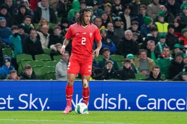 International Friendly, International match, National team Aviva Stadium, Dublin 26 3 2024 Republic of Ireland vs Switzerland Swiss Kevin Mbabu Dublin Aviva Stadium Ireland Copyright: xJoeranxSteinsiekx