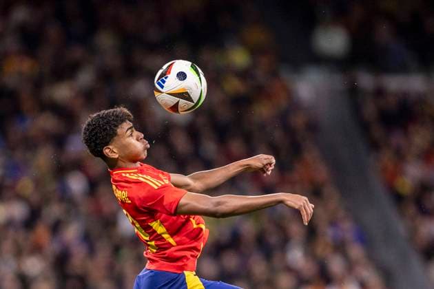 Lamine Yamal of Spain during the Spain vs Brazil game at the Estadio Bernabeu in Madrid, Spain (Richard Callis SPP)  Copyright: xRichardxCallis SPPx spp-en-RiCa-rcallis260324-1206