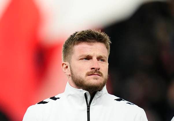 UEFA Friendly: Denmark vs Faroe Islands March 26 2024: Anders Dreyer (Denmark) looks on during a UEFA Friendly game, Denmark vs Faroe Islands, at Broendby Stadium, Copenhagen, Denmark. Ulrik Pedersen CSM (Credit Image: Â Ulrik Pedersen Cal Media) Copenhagen Denmark EDITORIAL USE ONLY Copyright: xx ZUMA-20240326_zma_c04_116.jpg UlrikxPedersenx csmphotothree246205