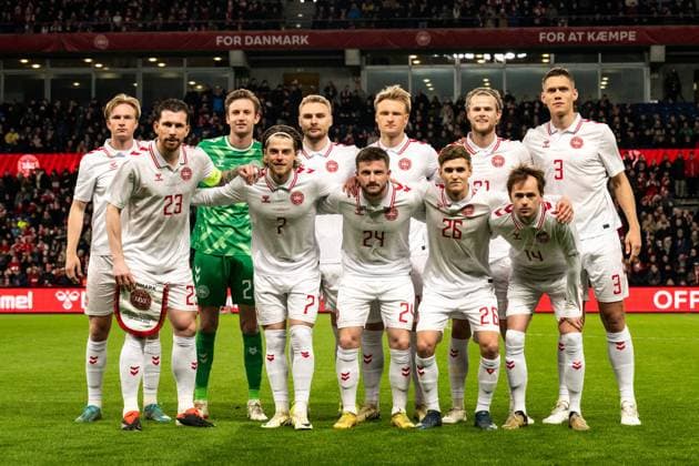 Denmark v Faroe Islands, football friendly, Broendby, Denmark Broendby, Denmark. 26th, March 2024. The starting-11 of Denmark for the football friendly between Denmark and Faroe Islands at Brondby Stadion in Broendby. Brondby Denmark  Copyright: xGonzalesxPhoto FrederikkexJensenx
