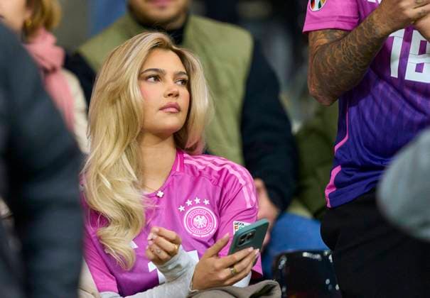 Maximilian Mittelstädt, DFB 18 Freundin Lea Prinz, in the friendly match GERMANY - NETHERLANDS 2-1 DEUTSCHLAND - NIEDERLANDE 2-1 in preparation for European Championships 2024 on Mar 26, 2024 in Frankfurt, Germany.