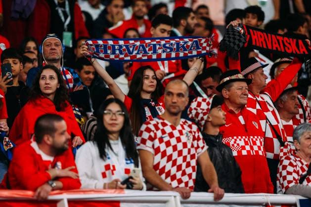 Egypt v Croatia - FIFA Series 2024 Egypt Fans of Croatia are showing their support during the friendly football match between Egypt and Croatia at Misr Stadium in the New Administrative Capital in Cairo, Egypt, on March 26, 2024. cairo Egypt  Copyright: xAbeerxAhmedx originalFilename:ahmed-notitle240326_npcT7.jpg