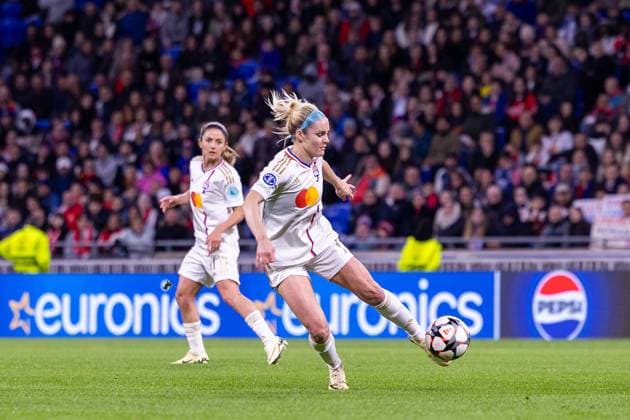 Lyon, France Ellie Carpenter (12 Olympique Lyonnais) in action during the UEFA Womens Champions League game between Olympique Lyonnais and SL Benfica at Groupama Stadium in Lyon, France. (Pauline Figuet SPP) Copyright: xPaulinexFiguetx xSPPx spp-en-PaFiSp-PF_OLvSLB582