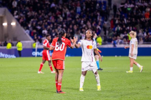 Lyon, France Melchie Dumornay (6 Olympique Lyonnais) after the UEFA Womens Champions League game between Olympique Lyonnais and SL Benfica at Groupama Stadium in Lyon, France. (Pauline Figuet SPP) Copyright: xPaulinexFiguetx xSPPx spp-en-PaFiSp-PF_OLvSLB599