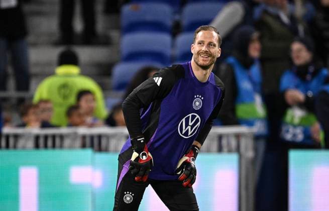 FOOTBALL INTERNATIONAL Test match in Lyon France Germany 23 03 2023 Goalkeeper Oliver Baumann Germany