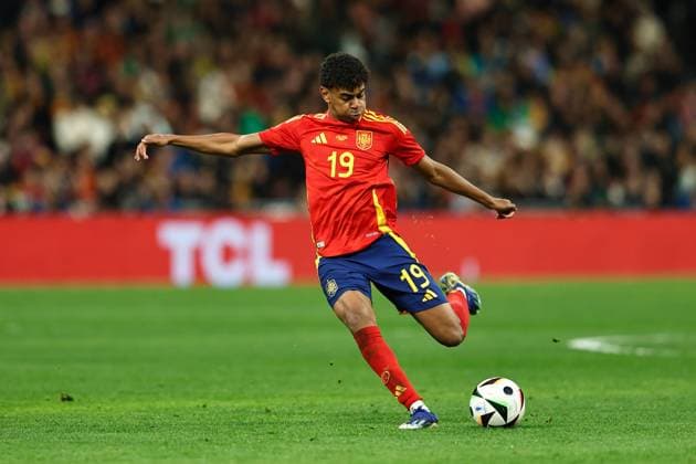 Lamine Yamal (ESP), MARCH 26, 2024 - Football Soccer : International Friendly, Länderspiel, Nationalmannschaft match between Spain 3-3 Brazil at the Estadio Santiago Bernabeu in Madrid, Spain. Noxthirdxpartyxsales  (248473525)