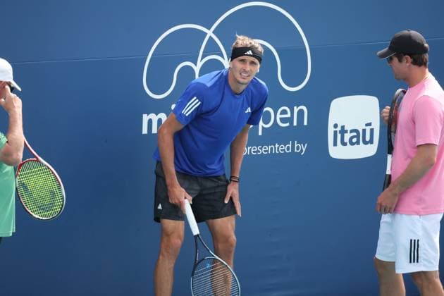 Tennis, ATP tournament in Miami, Alexander Zverev training