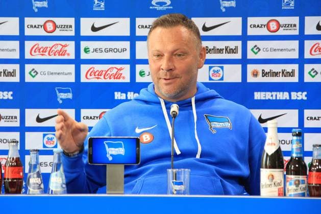 DEU, DFL, 2 FBL Hertha BSC, PK, 28 03 2024, Sportforum, Berlin, DEU, DFL, 2 FBL Hertha BSC, PK, im Bild Cheftrainer Pal Dardai Hertha BSC Berlin DFL regulations prohibit any use of Photographs as image sequences and or quasi video Foto Juergen Engler nordphoto GmbH nordphotoxGmbHx xEngler nph00076