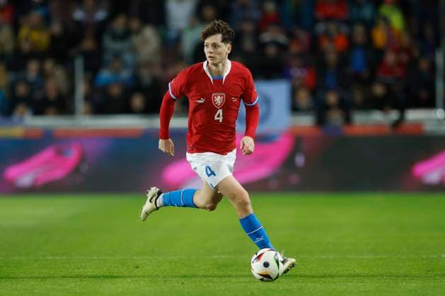 Ladislav Krejci II (CZE) in action during the friendly soccer match Czechia vs Armenia in Prague, Czech Republic, March 26, 2024. (CTKxPhoto PavelxLebeda) CTKPhotoF202403280006701  CTKPhotoF202403280006701