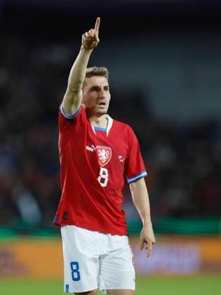Michal Sadilek (CZE) in action during the friendly soccer match Czechia vs Armenia in Prague, Czech Republic, March 26, 2024. (CTKxPhoto PavelxLebeda) CTKPhotoF202403280007101  CTKPhotoF202403280007101