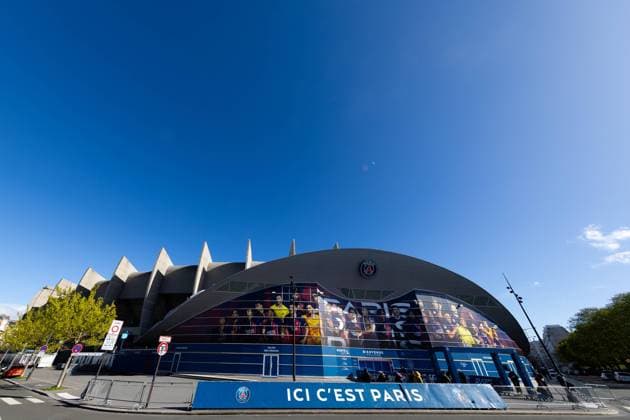 240328 General exterior view of Parc des Princes ahead of the UEFA Women s Champions League football match quarterfinal two between Paris Saint Germain and Häcken on March 28, 2024 in Paris Photo Michael Erichsen BILDBYRAN COP 89 MI0635 fotboll football soccer fotball champions league quarterfinal quarterfinal quarterfinals paris saint germain häcken dam bbeng arena  Copyright: MICHAELxERICHSEN BB240328MI031