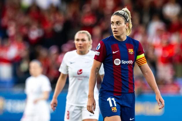 240328 Alexia Putellas of Barcelona during the UEFA Women s Champions League quarterfinal football match between Barcelona and Brann on March 28, 2024 in Barcelona Photo Vegard Grott BILDBYRAN kod VG VG0589 bbeng champions league mesterligaen dam football fotball fotboll fotboll soccer barcelona barca brann kvartfinale quarter final tfk women s champions league  Copyright: VEGARDxGRoTT BB240328VG020
