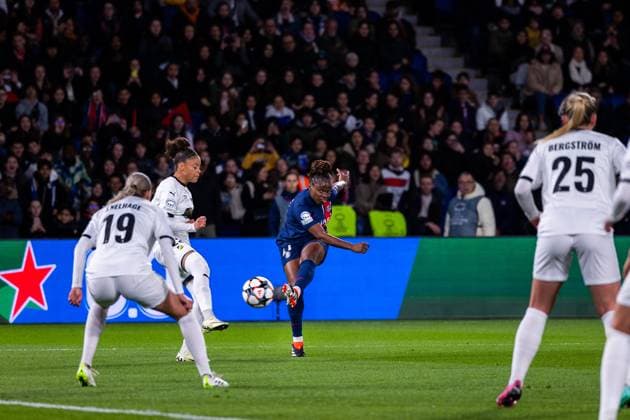 Fußball, CL Frauen, Paris St. Germain - BK Häcken Paris, France Sandy Baltimore (21 PSG) in action during the UEFA Womens Champions League game between Paris Saint-Germain and BK Hacken at Parc des Princes in Paris, France. (Pauline FIGUET SPP) Copyright: xPaulinexFIGUETx xSPPx spp-en-PaFiSp-PF_PSGvBKH616