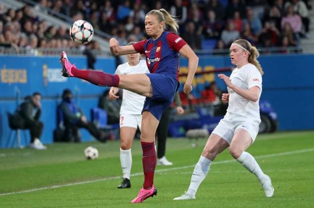FC Barcelona, Barca v SK Brann - UEFA Women s Champions League 2023 24 Quarter Final Leg Two Fridolina Rolfo is playing in the match between FC Barcelona and SK Brann, corresponding to the second leg of the Quarter-Final of the Women s UEFA Champions League, at the Johan Cruyff Stadium in Barcelona, Spain, on March 28, 2024. Barcelona Spain  Copyright: xUrbanandsportx originalFilename:urbanandsport-fcbarcel240328_npKUI.jpg