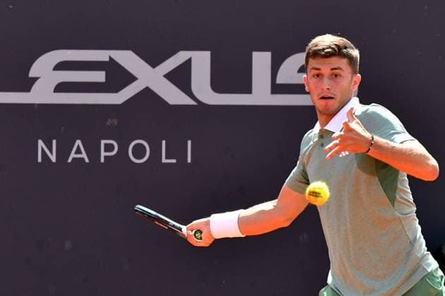 VenerdÃ¬ 29 Marzo 2024 Quarti di finale Napoli Tennis Cup 2024 Nella foto: Luca Nardi Copyright: xAndreaxRositox DSC_6657