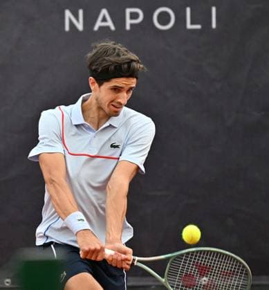 Foto IPP Felice De Martino Napoli 29 03 2024 Challenger Tour Napoli Tennis Cup Nella foto: Pierre - Hugues Herbert Italy Photo Press World Copyright Napoli italy Italia ITALY  Copyright: xR4924_italyphotopressx