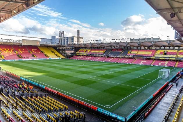 Watford v Leeds United Sky Bet Championship General view of Vicarage Road, Watford Copyright: xEmilxSebastianxPopescux FIL-19939-0003 UK Newspapers OUT