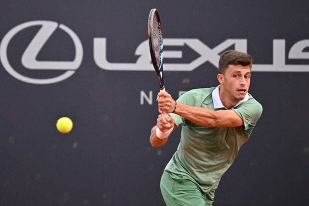 Foto IPP Felice De Martino Napoli 29 03 2024 Challenger Tour Napoli Tennis Cup Nella foto: Luca Nardi Italy Photo Press World Copyright Napoli italy Italia ITALY  Copyright: xR4924_italyphotopressx