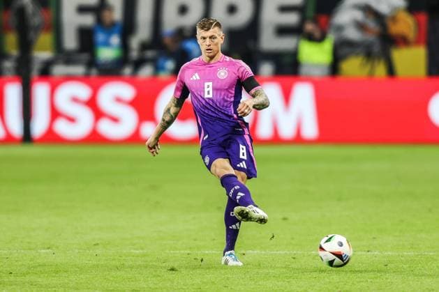 Sport, Football, National team Season 2023 24 UEFA international match Germany Netherlands 26 03 2024, Deutsche Bank Park Toni Kroos Germany, 8 Deutsche Bank Park DFB Campus Hessen Germany
