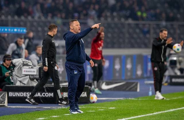 Soccer, Men, Season 2023 2024, 2 Bundesliga 27 Matchday , Hertha BSC 1 FC Nürnberg, Coach Pal Dardai Hertha BSC , 30 03 2024, Copyright: xSebastianxRäppold MatthiasxKochx