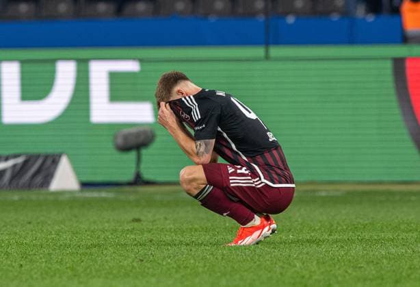 Soccer, Men, Season 2023 2024, 2 Bundesliga 27 Matchday , Hertha BSC 1 FC Nürnberg, Finn Jeltsch 1 FC Nürnberg , Disappointment after final whistle, 30 03 2024, Copyright: xSebastianxRäppold MatthiasxKochx