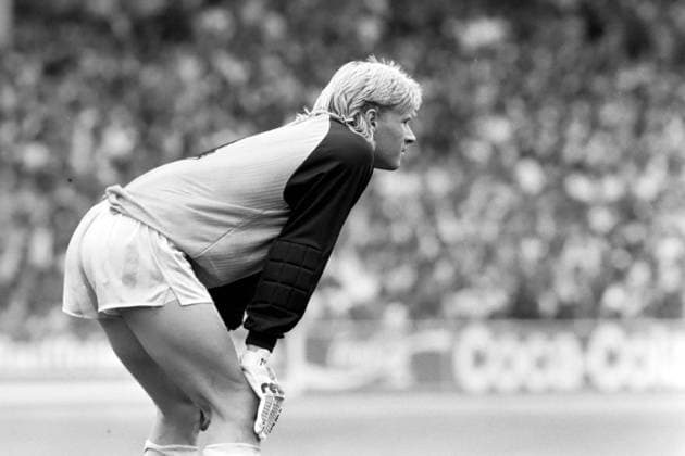 20.08.88 VfB Stuttgart - Stuttgarter Kickers Deutschland, Stuttgart, 20.08.1988, Fussball, Bundesliga, VfB Stuttgart - Stuttgarter Kickers (4:0): Kari Laukkanen (Stuttgarter Kickers). *** 20 08 88 VfB Stuttgart Stuttgarter Kickers Germany, Stuttgart, 20 08 1988, Soccer, Bundesliga, VfB Stuttgart Stuttgarter Kickers 4 0 Kari Laukkanen Stuttgarter Kickers