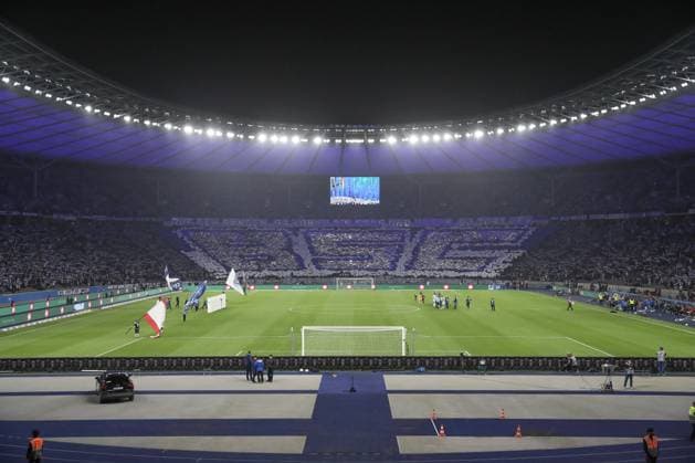30 03 2024, xtgx, Soccer 2 Bundesliga, Hertha BSC Berlin 1 FC Nuernberg emspor, v l symbol photo, symbol picture fans Hertha BSC, Choreo DFL DFB REGULATIONS PROHIBIT ANY USE OF PHOTOGRAPHS as IMAGE SEQUENCES and or QUASI VIDEO Berlin