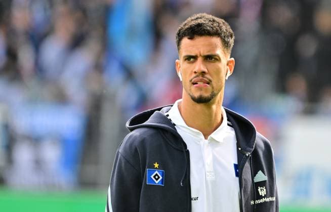 31 03 2024 Soccer Season 2023 2024 2 Soccer Bundesliga 27 Matchday SpVgg Greuther Fürth Kleeblatt Hamburger SV Hamburg HSV Sportfoto Zink MeZi xmexzix DFL regulations prohibit any use of photographs as image sequences and or quasi video only for editorial use Robert Glatzel 9, Hamburger SV HSV before the start of the match