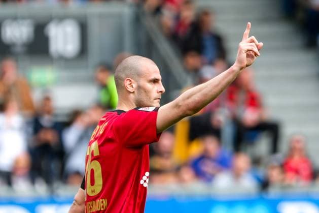 Aleksandar Vukotic SV Wehen Wiesbaden, 26 Gestures, facial expressions, emotions, GER, SV Wehen Wiesbaden vs VfL Osnabrueck, Football, 2 Bundesliga, Matchday 27, Season 2023 2024, 31 03 2024 DFL REGULATES PROHIBIT ANY USE OF PHOTOGRAPHS AS IMAGE SEQUENCES AND OR QUASI VIDEO GER, SV Wehen Wiesbaden vs VfL Osnabrueck, Football, 2 Bundesliga, Matchday 27, Season 2023 2024, 31 03 2024 Wiesbaden Copyright: xEibner-Pressefoto FlorianxWieganx EP_FWD