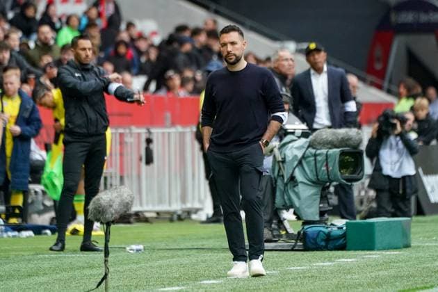 Francesco Farioli (entraineur de l OGC Nice) FOOTBALL : OGC Nice vs FC Nantes- Ligue 1 Uber Eats - Nice - 31 03 2024 NorbertScanella Panoramic 