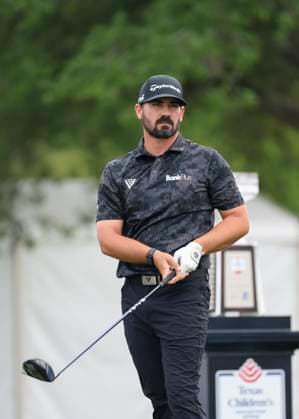 HOUSTON, TX - MARCH 31: Chad Ramey (USA) watches his tee shot on 1 during the final round of the PGA, Golf Herren Texas Children™s Houston Open at Memorial Park Golf Course on March 31, 2024 in Houston, Texas. (Photo by Leslie Plaza Johnson Icon Sportswire) GOLF: MAR 31 PGA Texas Children s Houston Open EDITORIAL USE ONLY Icon240331023