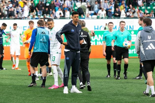 Soccer I Men I Season 2023 2024 I 2 Bundesliga I 27 Matchday I SpVgg Greuther Fürth Hamburger SV I 31 03 2024 Robert Glatzel 9, Hamburger SV in focus Fürth Sportpark Ronhof Bayern Germany Copyright: xLobecax xHenningxRohlfsx