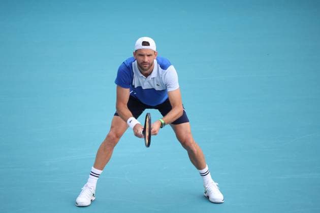 March 31, 2024, Miami Gardens, Florida, United States Of America: MIAMI GARDENS, FLORIDA - MARCH 31: Jannik Sinner from Italy defeats Grigor Dimitrov from Bulgaria in the men s single finals of 2024 Miami Open at Hard Rock Stadium on March 31, 2024 in Miami Gardens, Florida....People: Grigor Dimitrov Miami Gardens United States Of America - ZUMAs214 20240331_ada_s214_047 Copyright: xSMGx