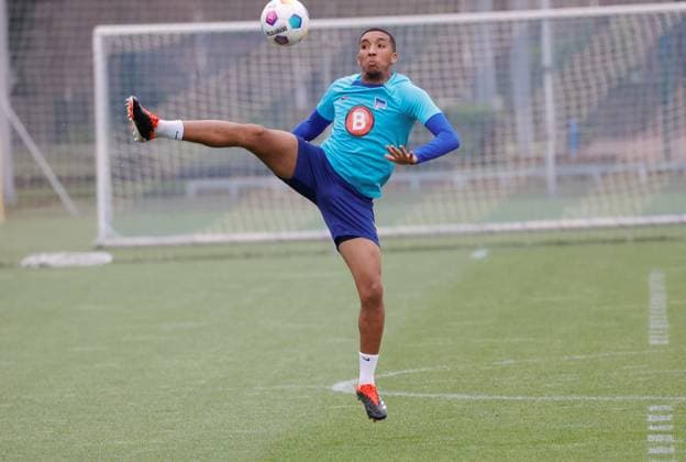 Germany, Berlin, Sportpark, GER, 2 FBL, Hertha BSC, Season 2023 24, Training, Photo Bradley Ibrahim