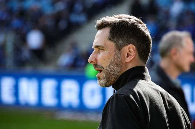 Coach Stefan Leitl Hannover 96 2 Soccer Bundesliga Season 2023 2024 1 FC Magdeburg vs Hannover 96 at the MDCC Arena in Magdeburg Soccer,Man,Men,Germany,31 03 2024