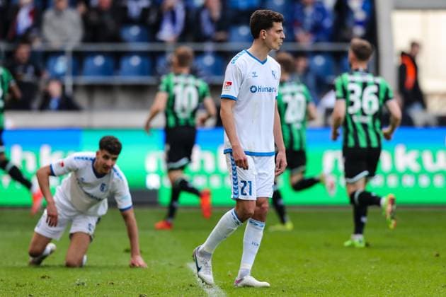 Tobias Müller 1 FC Magdeburg,21 2 Soccer Bundesliga Season 2023 2024 1 FC Magdeburg vs Hannover 96 at the MDCC Arena in Magdeburg Action,Soccer,Man,Men,Germany,31 03 2024