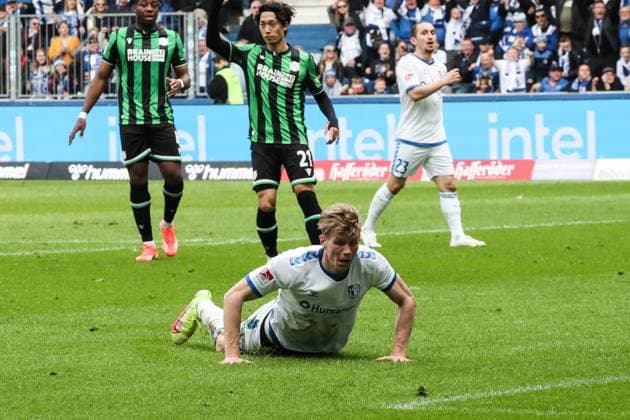 Luca Schuler 1 FC Magdeburg,26 2 Soccer Bundesliga Season 2023 2024 1 FC Magdeburg vs Hannover 96 at the MDCC Arena in Magdeburg Action,Soccer,Man,Men,Germany,31 03 2024