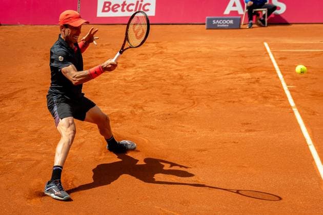 Estoril, Portugal, April 01 2024: Roberto Bautista Agut (Spain) in action during the Millennium Estoril Open match between Roberto Bautista Agut (Spain) and Miomir Kecmanovic (Serbia) at Clube de Tenis do Estoril in Estoril, Portugal. (Pedro Porru SPP) Copyright: xPedroxPorrux xSPPx spp-en-PePoSp-HE5A4029-2